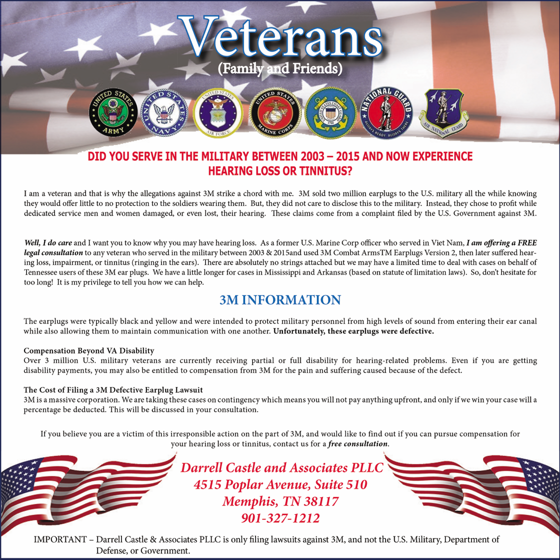 3M Information for Veterans Darrell Castle & Associates