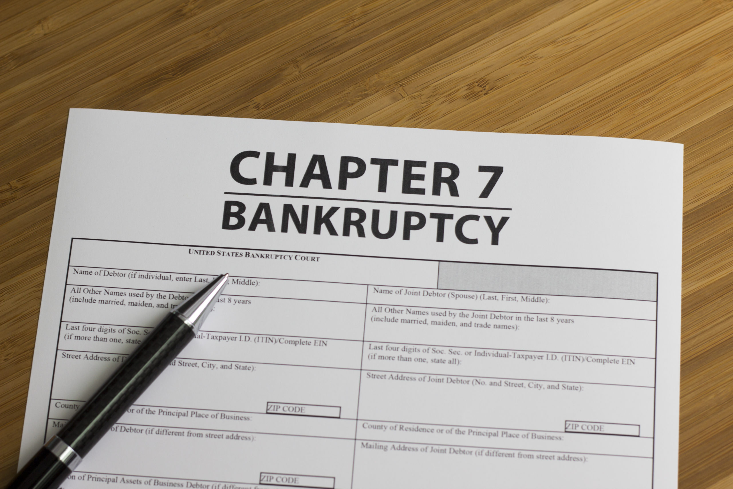 Chapter 7 bankruptcy attorney