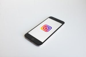 The Instragram app opened on a phone 